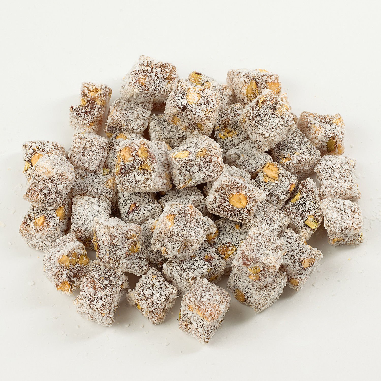 Antep Fıstıklı Hindistan Cevizli Mini Lokum