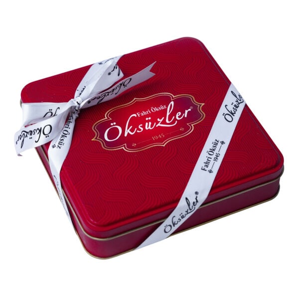 Öksüzler Hediyelik Çifte Kavrulmuş Mini Lokum 750 Gr Metal Kutu